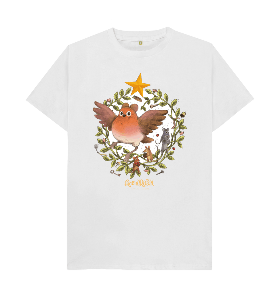 White The Wishing Star Robin Robin - Adult T-shirt