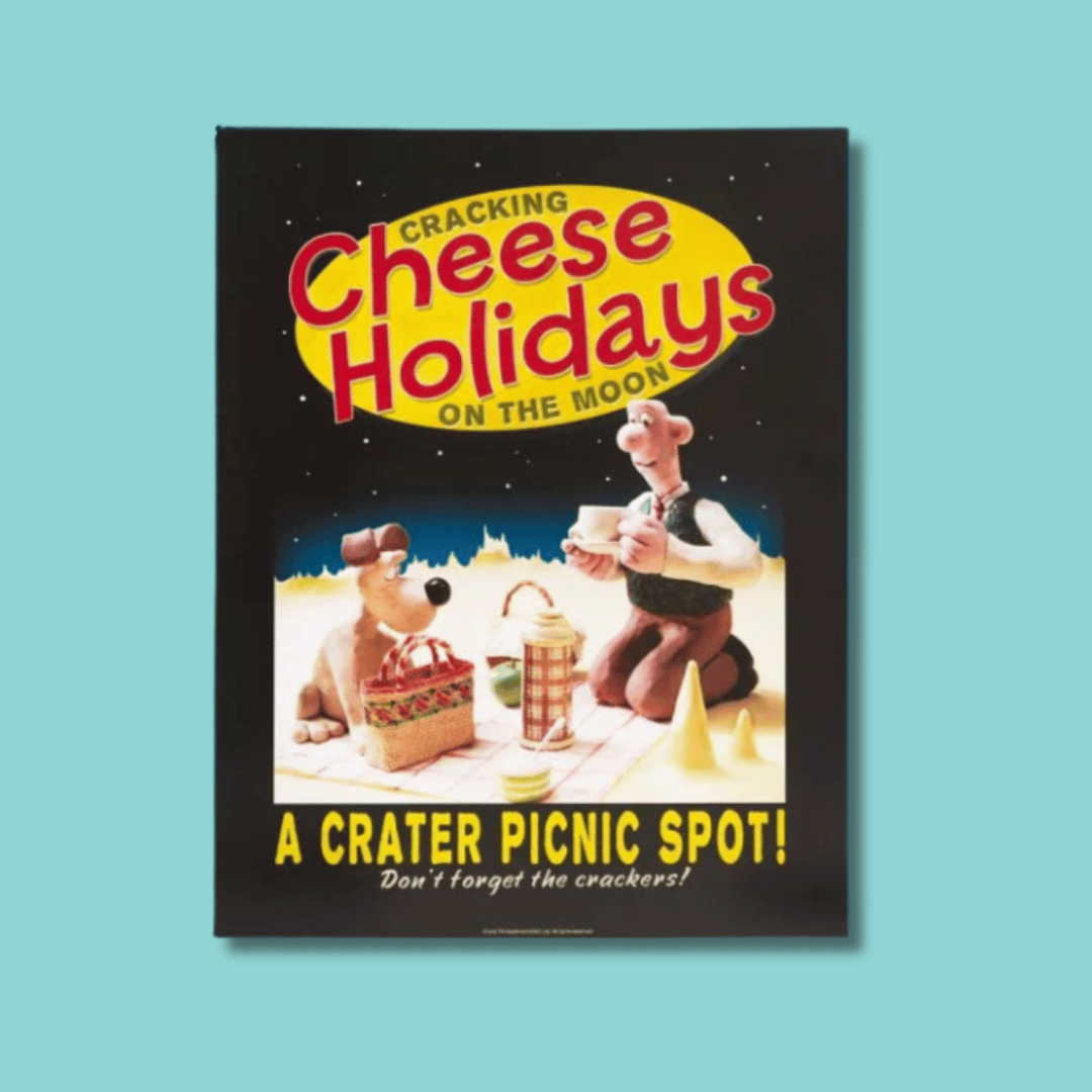 A Grand Day Out "Cheese Holidays" Art Print – Gromit Unleashed Shop
