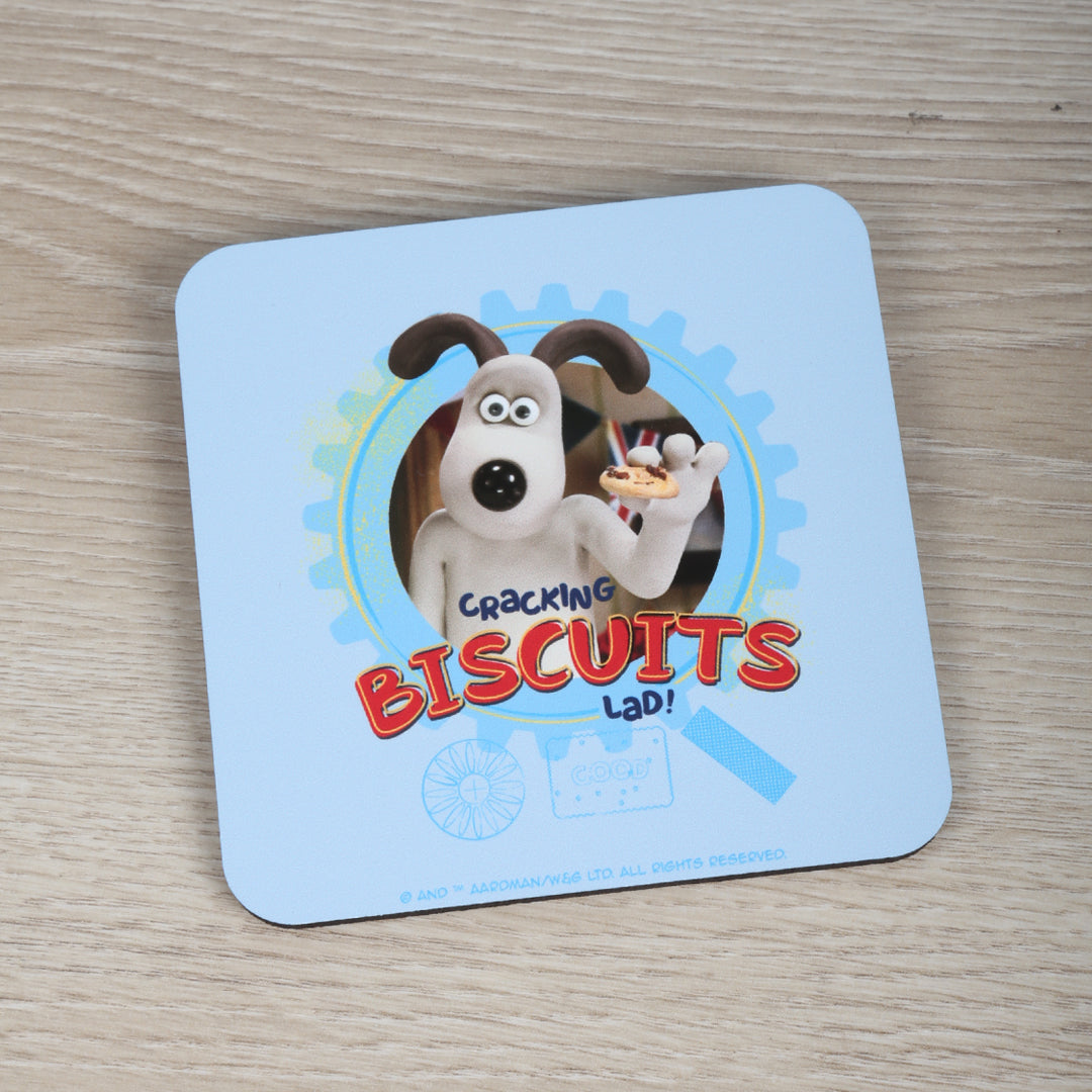 Gromit 'Cracking Biscuits Lad!' Coaster – Gromit Unleashed Shop