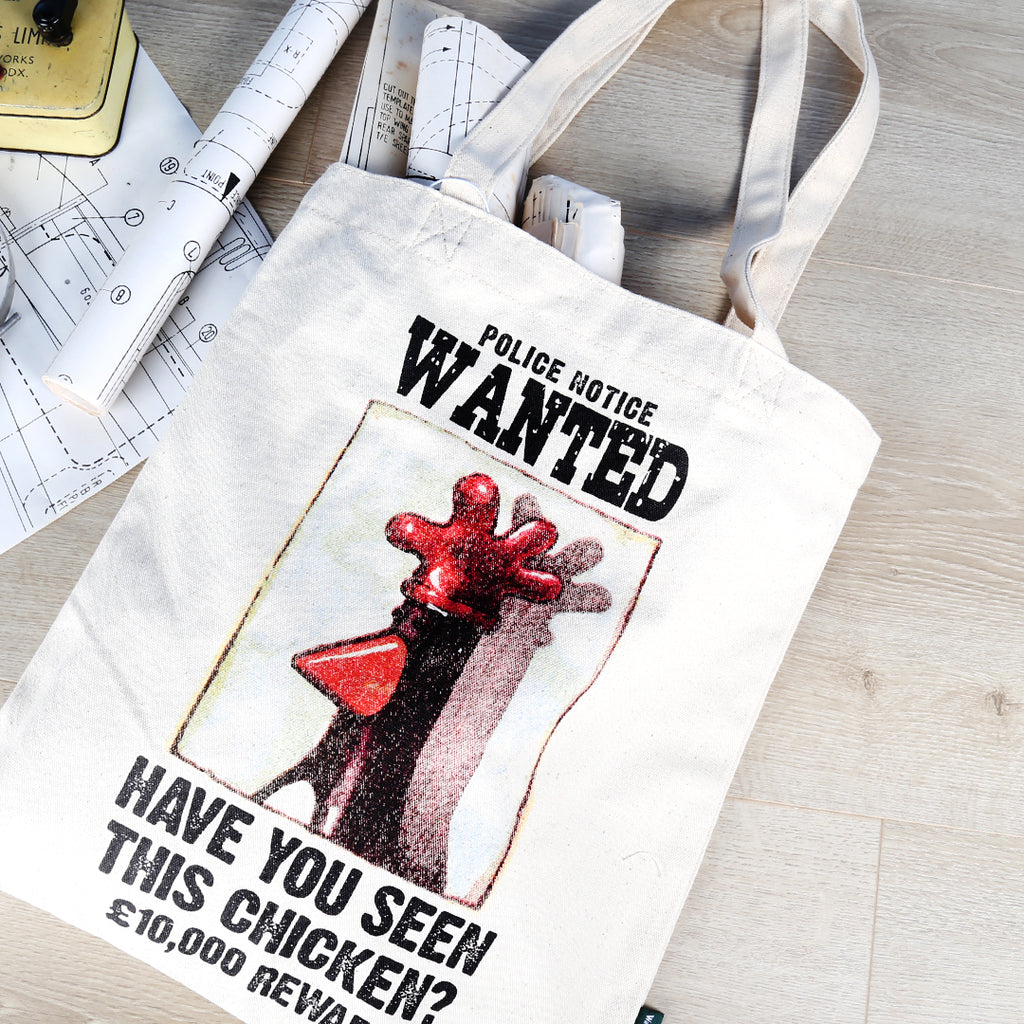 Feathers McGraw Wanted Poster Tote Bag