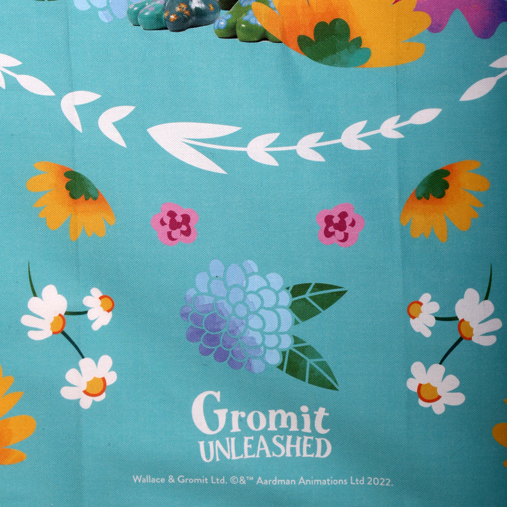 Gromit Unleashed Blossom tea towel.