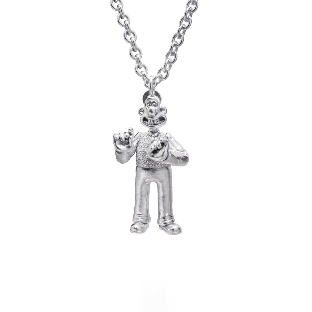 Sterling Silver Wallace Charm Necklace Gromit Unleashed Shop