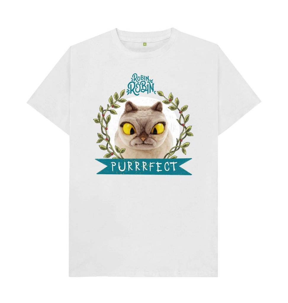 White The Cat, adult T-shirt