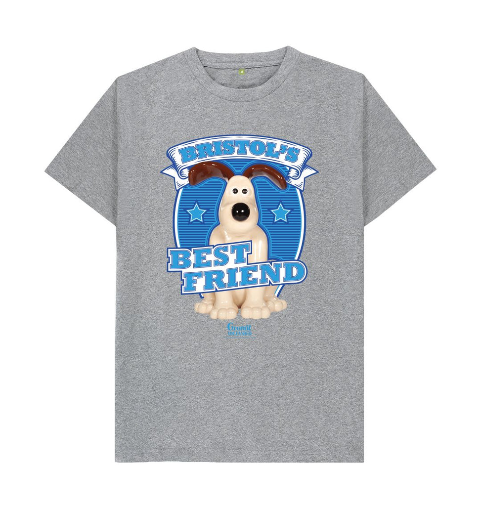 Athletic Grey Bristol's Best Friend, Adult T-shirt