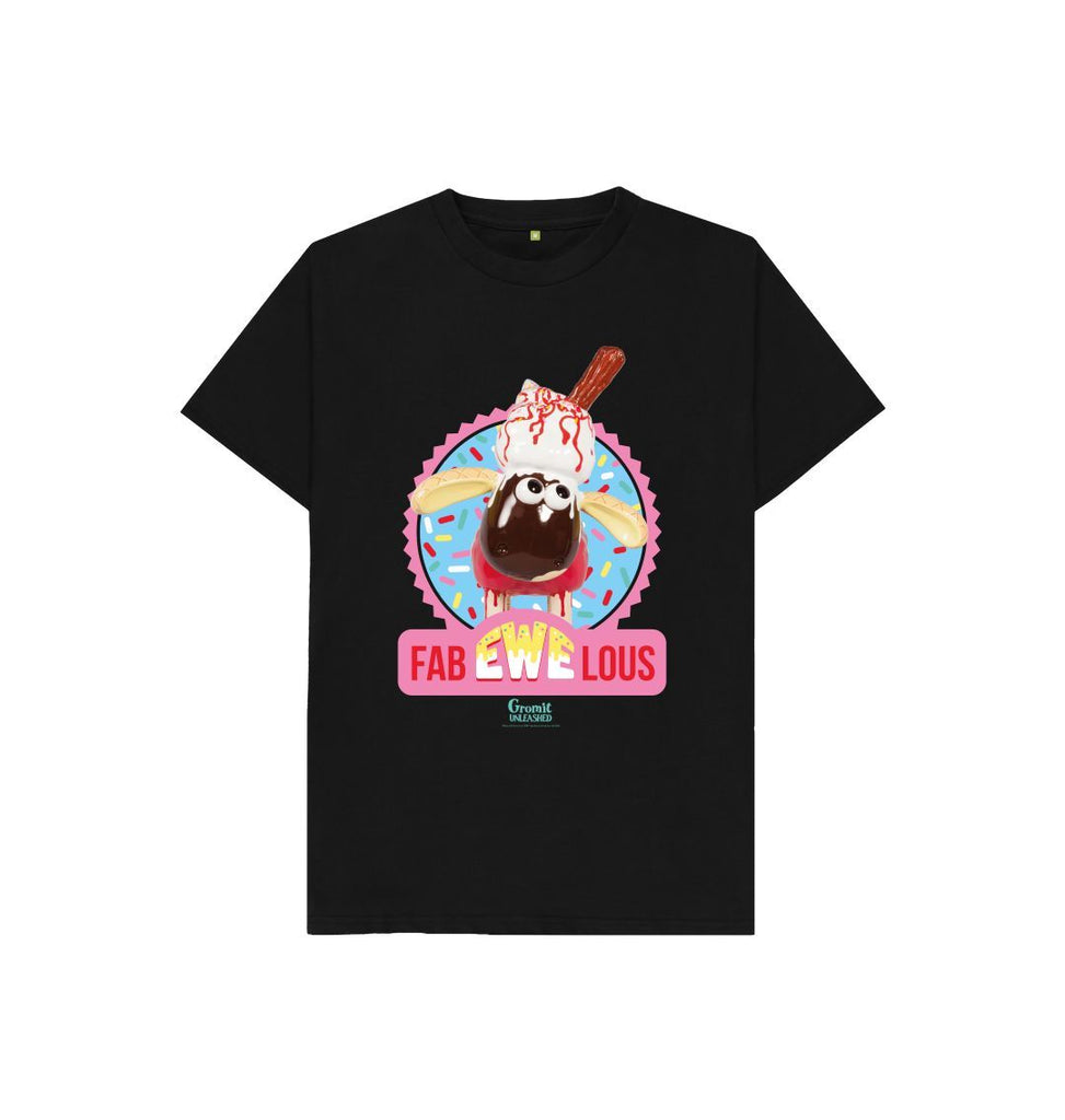 Black Fab-Ewe-Lous, Shaun the Sheep - Children's T-shirt