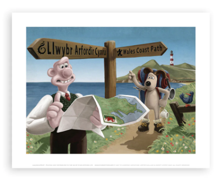 Wallace & Gromit UK Holiday Art Prints