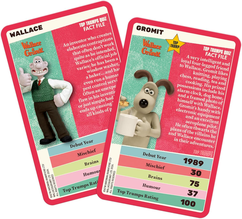 Aardman Top Trumps