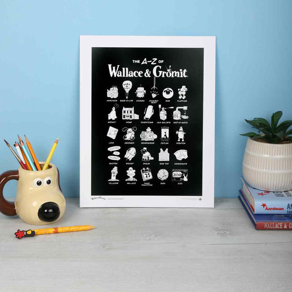 A-Z of Wallace and Gromit Art Print – Gromit Unleashed Shop A-Z of Wallace and Gromit Art Print – Gromit Unleashed Shop