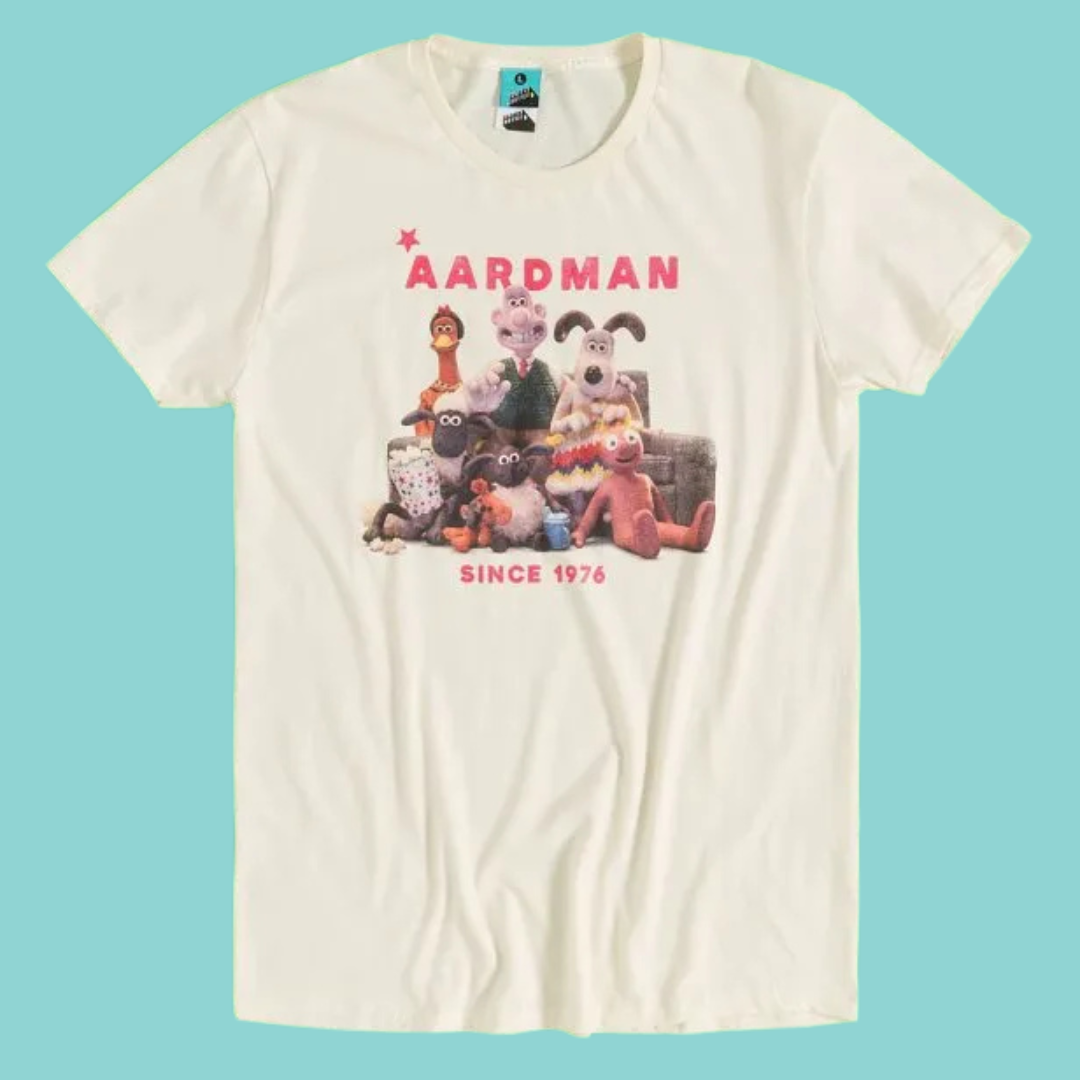 Aardman Since 1976 Character Collection T-shirt – Gromit Unleashed Shop
