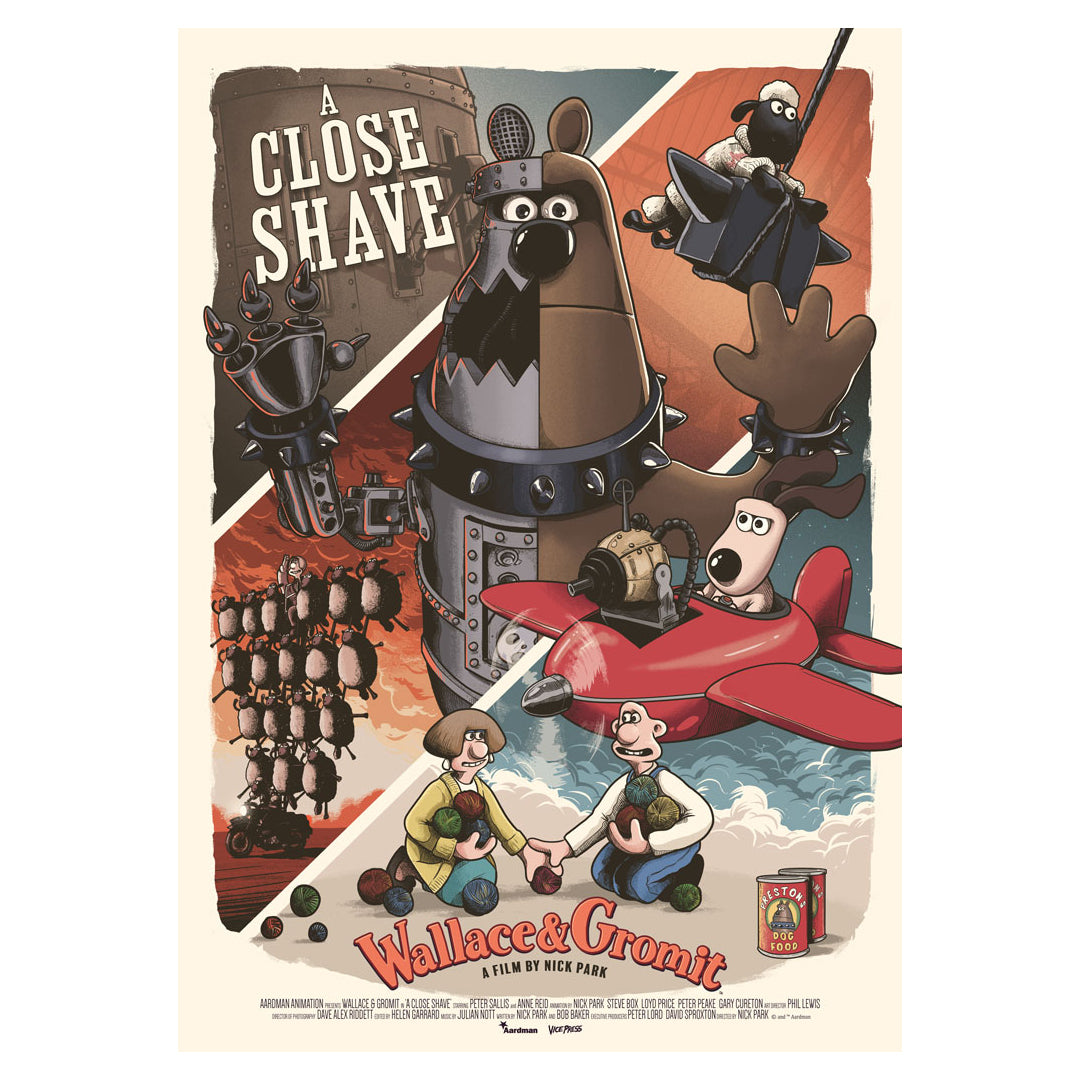 Wallace & Gromit: A Close Shave Preston A2 Print – Gromit Unleashed Shop