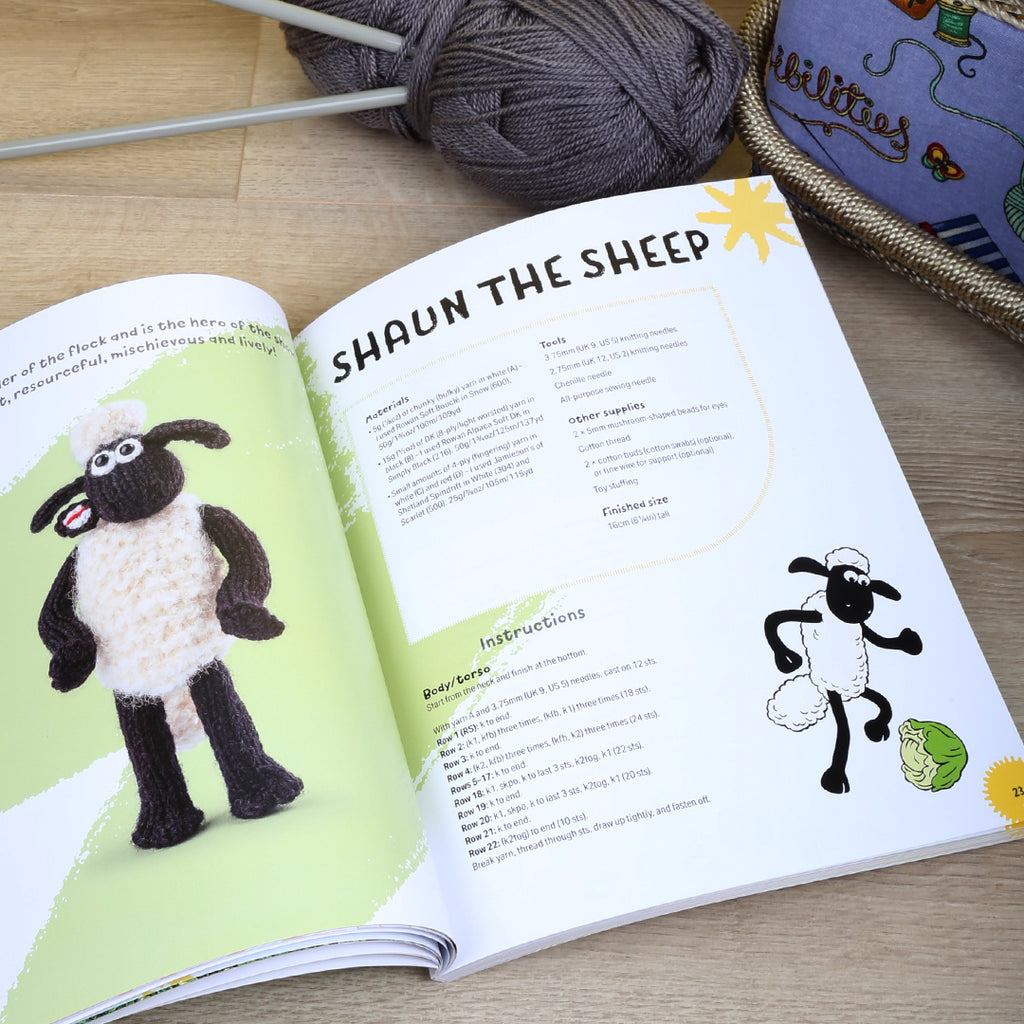 'Baa-rilliant Knits!' Shaun the Sheep official pattern book by Aardman and Sachiyo Ishii