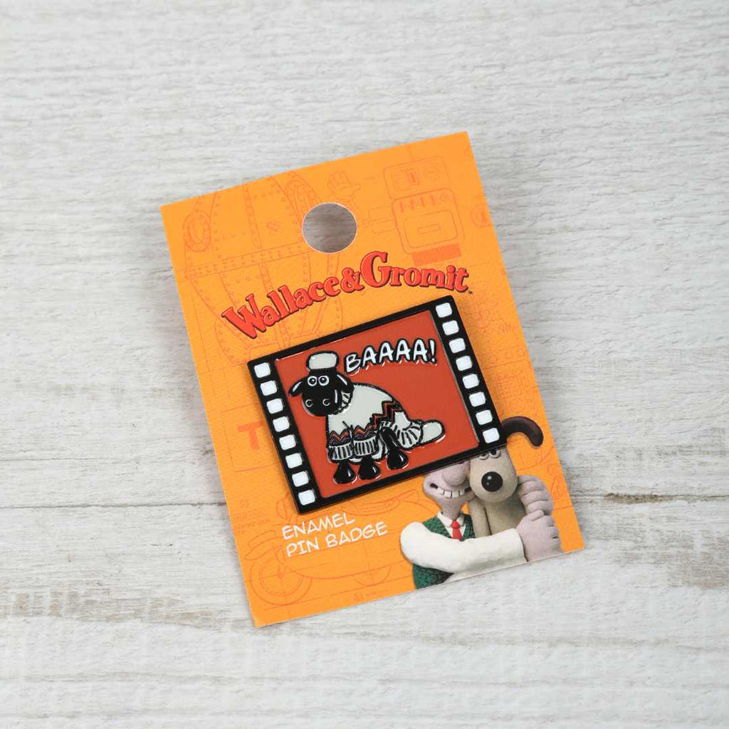 BAAAA! A Close Shave Enamel Pin Badge