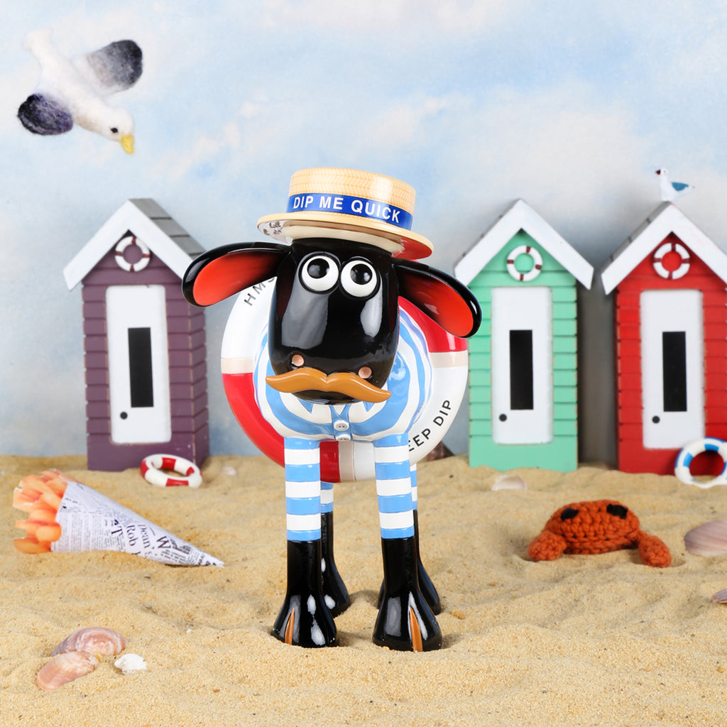 Collector's Only Beach Boy Shaun the Sheep Figurine