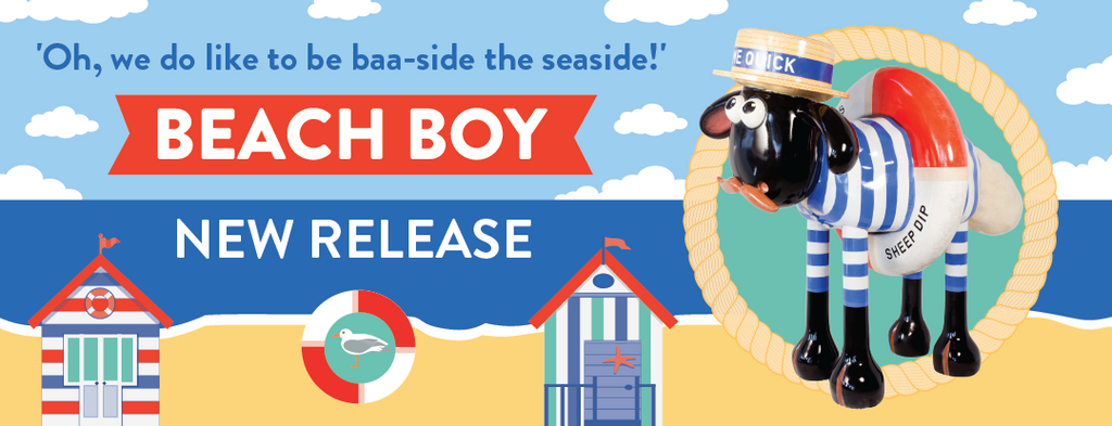 Beach Boy New Release Shaun the Sheep figurine