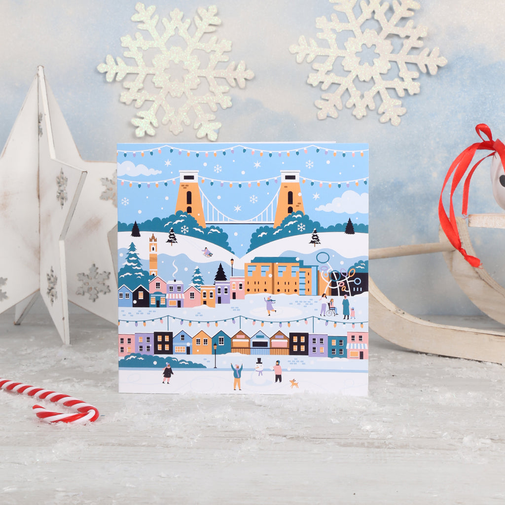 Bristol Winter Greetings Card 8 Pack