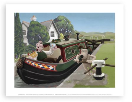 Wallace & Gromit Canal Boat Magnet