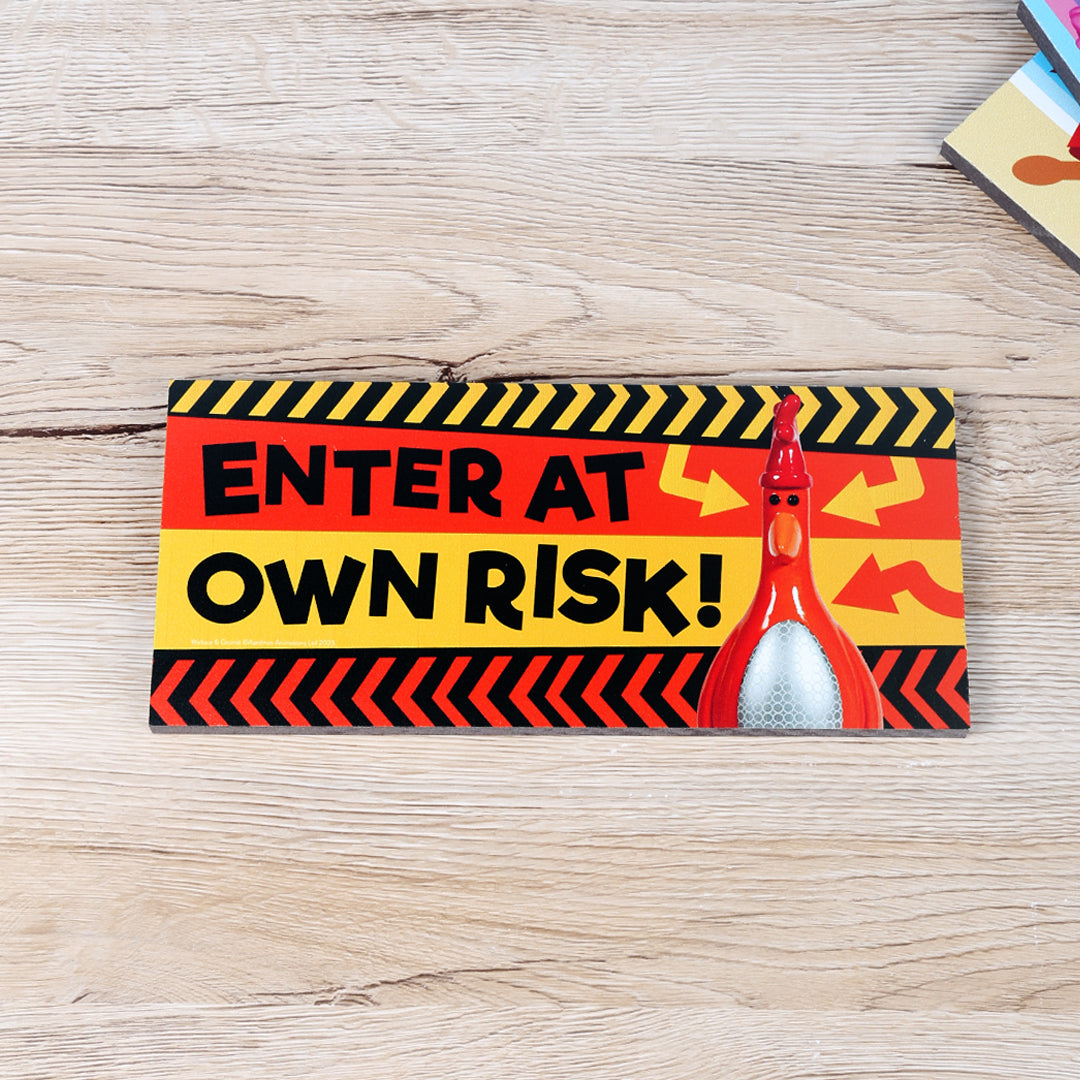 Omitted Sign Character Wooden Room Plaque – Gromit Unleashed Shop