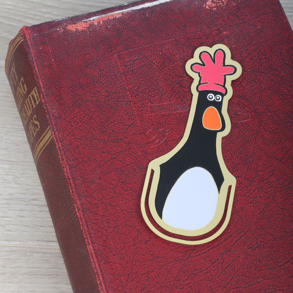 Feathers McGraw Metal Bookmark