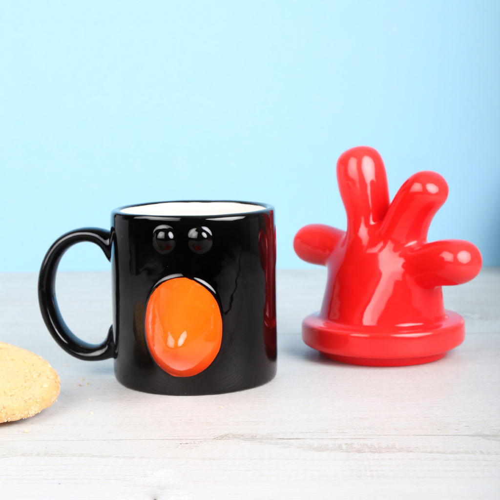 Feathers McGraw Head Mug With Lid