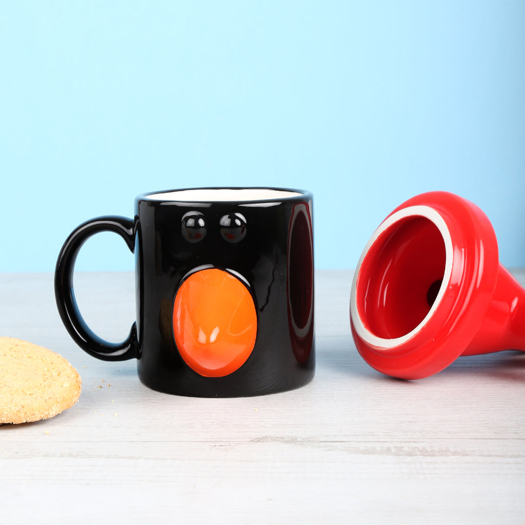 Feathers McGraw Head Mug With Lid