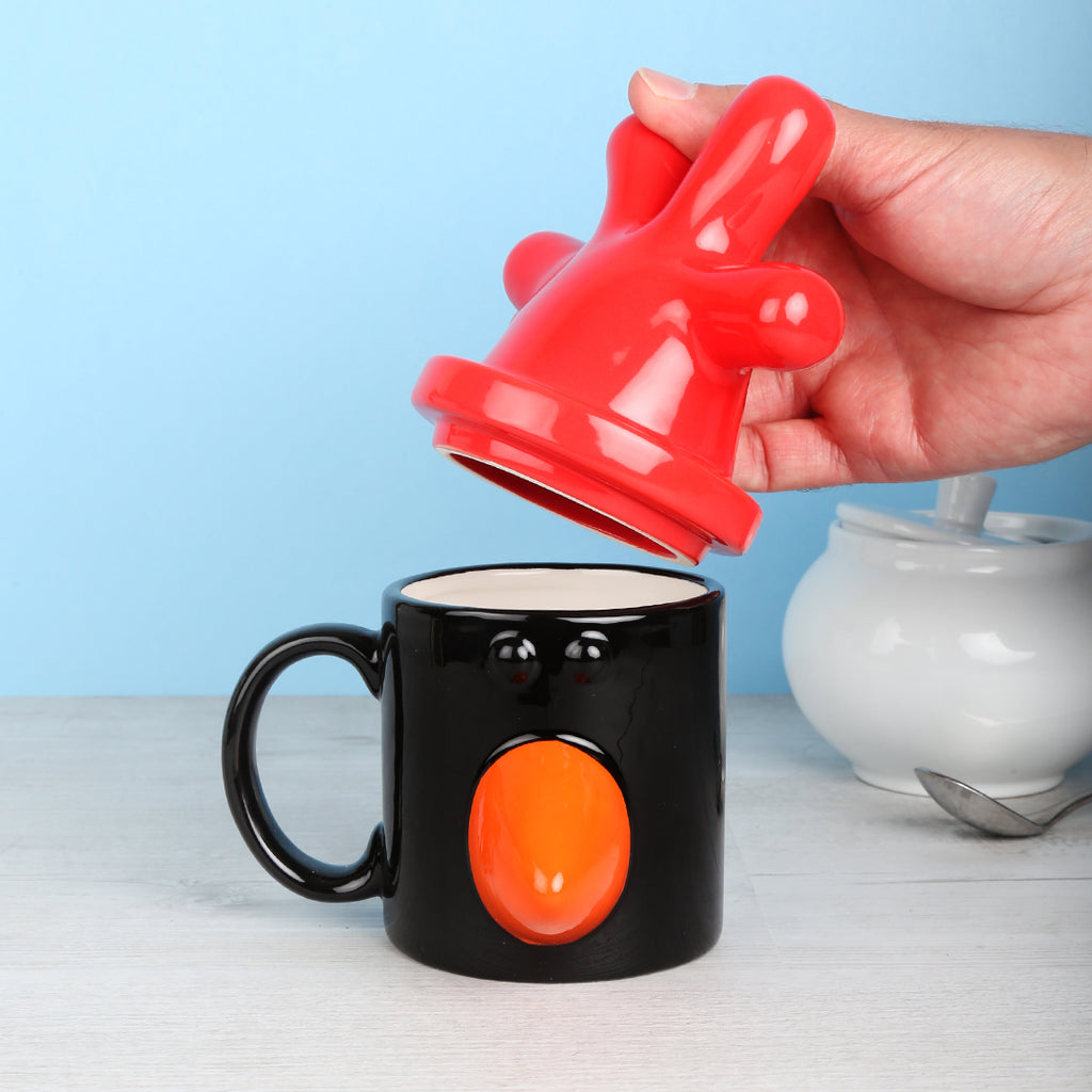 Feathers McGraw Head Mug With Lid