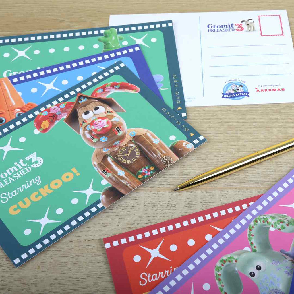 Gromit Unleashed 3 Postcards