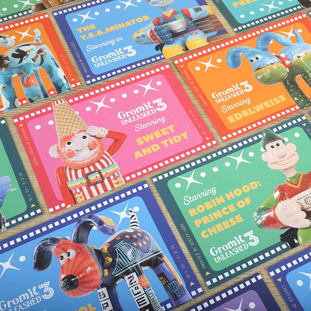 Gromit Unleashed 3 Postcards