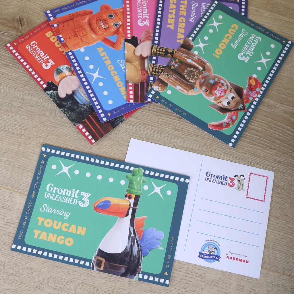 Gromit Unleashed 3 Postcards