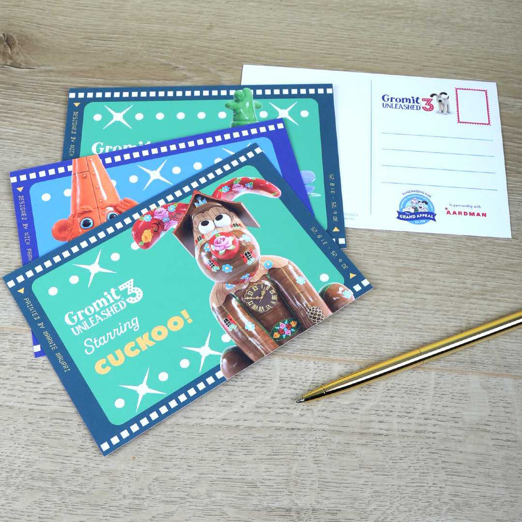 Gromit Unleashed 3 Postcards