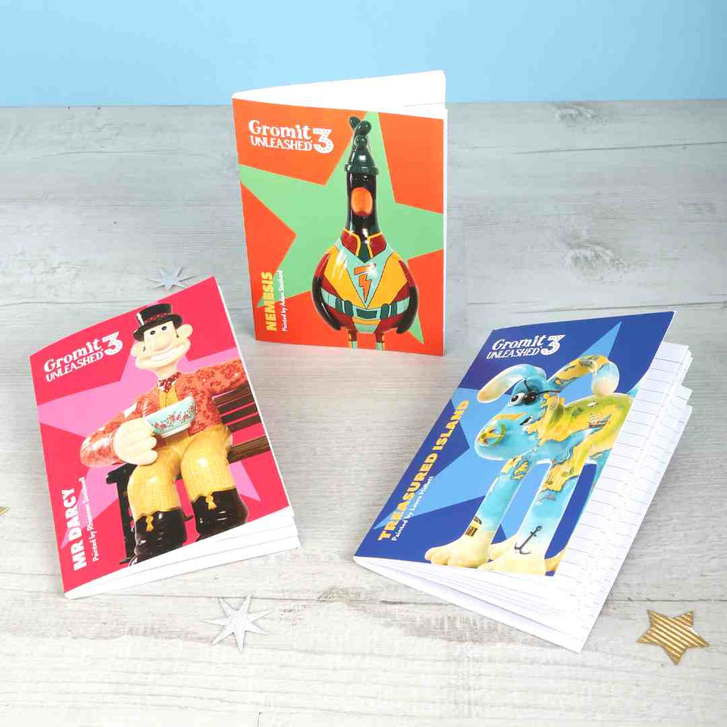Gromit Unleashed 3 Trio of Notebooks