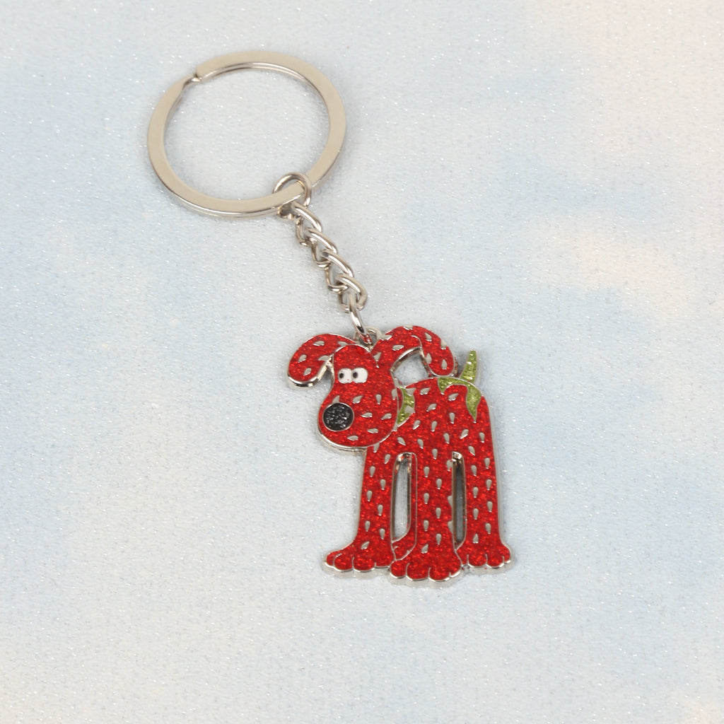 Gromit Unleashed Sculpture Glitter Keyring