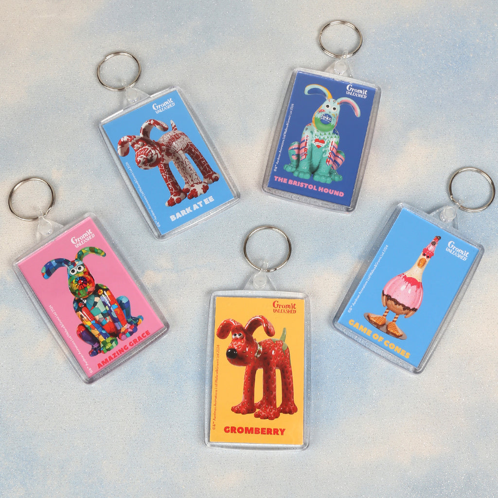 Gromit Unleashed Sculpture Photo Keyring