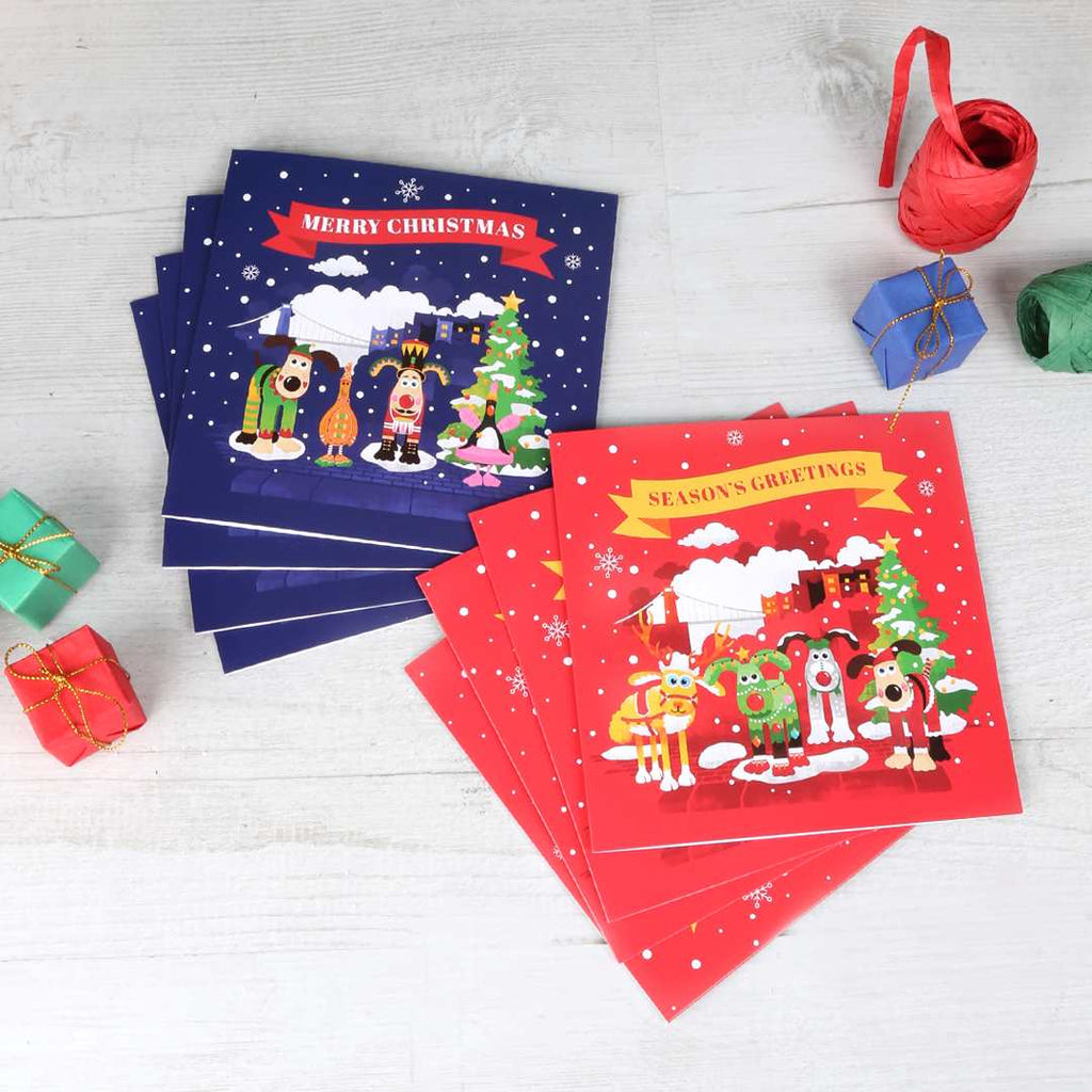 Gromit Unleashed Pack of 8 Christmas Cards 2024