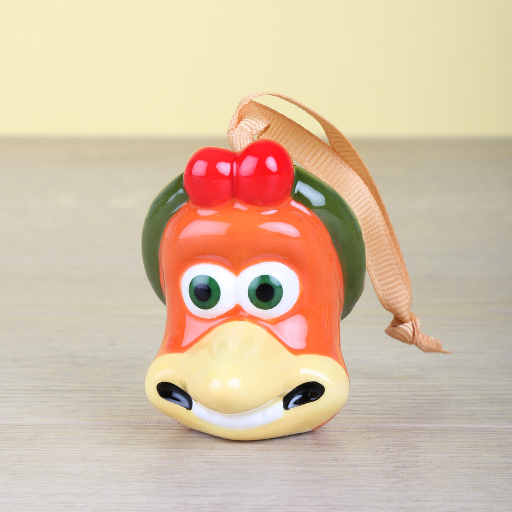 Ginger Chicken Run Ceramic Hanging Decoration