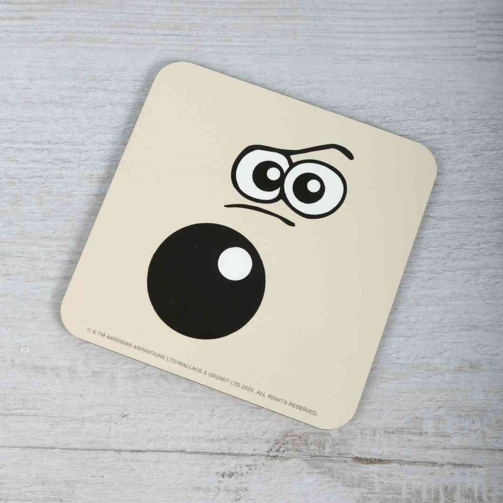 Gromit Face Cork Backed Coaster