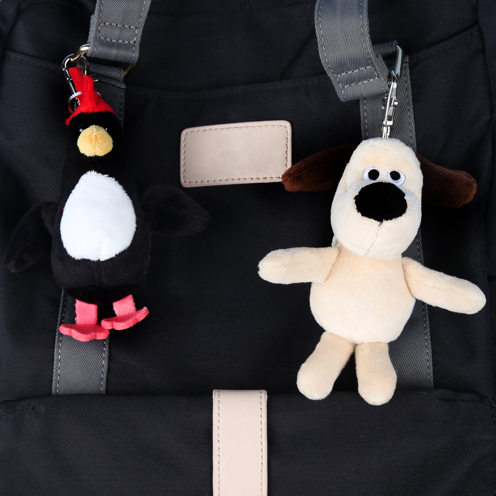 Feathers McGraw and Gromit Soft Toy Keyrings