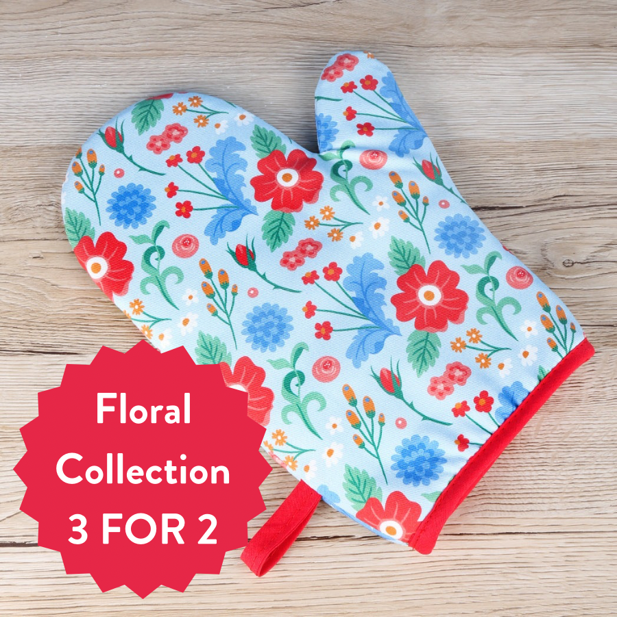 Inspired By Florals Oven Mitt