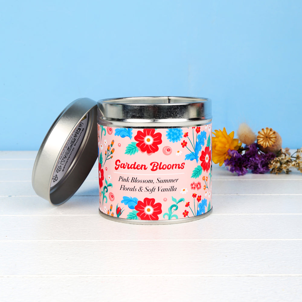 Inpired by Florals Scented Candle Tin