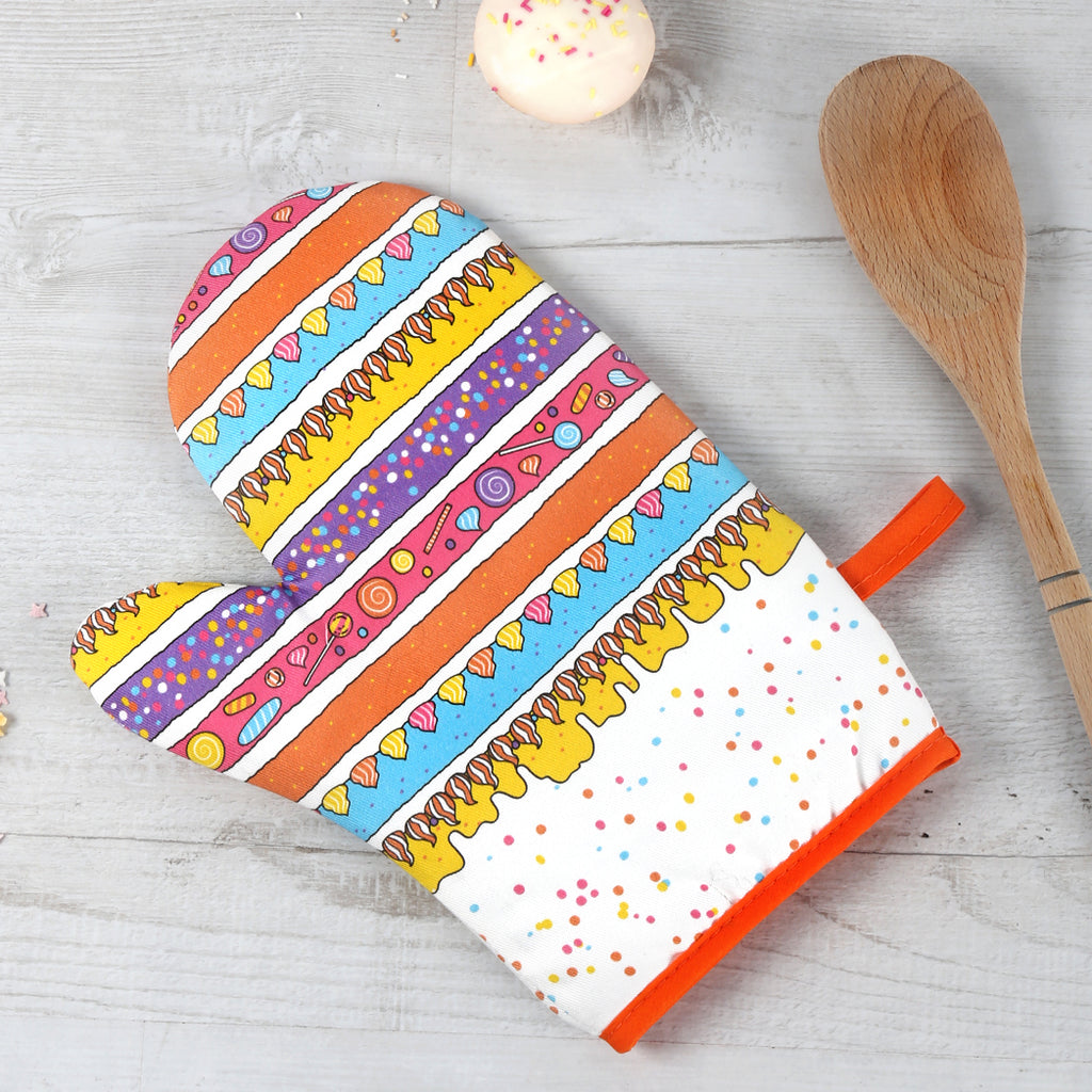 Sweet cake Oven Mitt inspired by our Sprinkles Gromit Sculpture