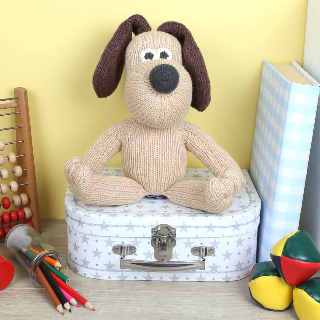 Knitted Gromit Soft Toy