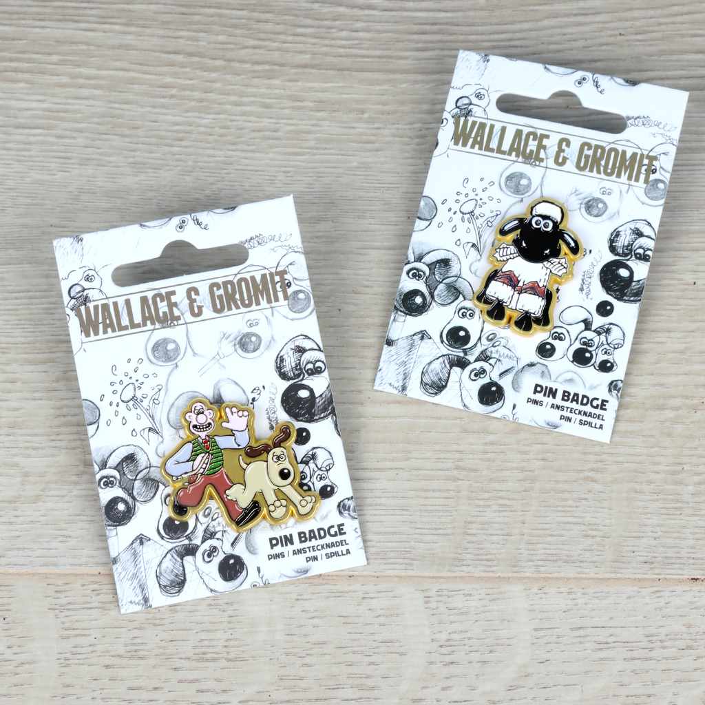 Wallace & Gromit Chasing Gromit Enamel Pin Badge