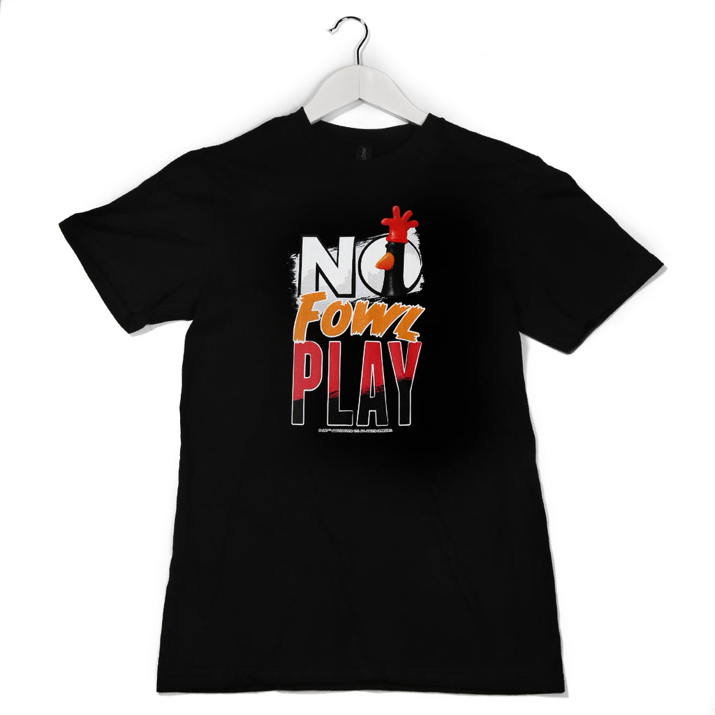 Feathers McGraw from Aardmans 'A Grand Day Out' Wallace & Gromit film No Fowl Play Black T-Shirt