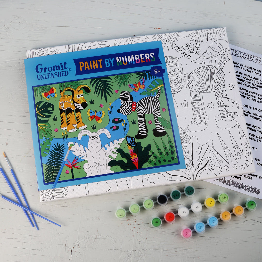 Jungle Paint By Numbers Canvas – Gromit Unleashed Shop