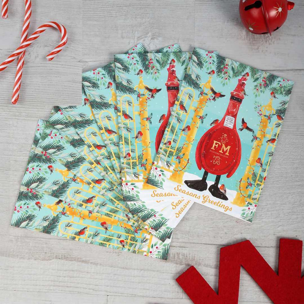 Postie McGraw Seasons Greetings Christmas Card 8 Pack