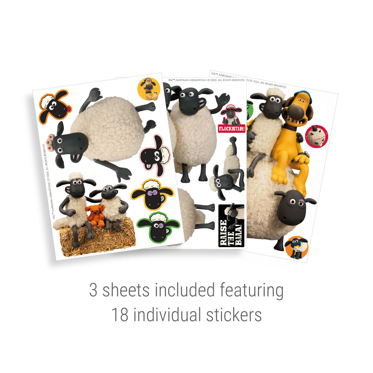 Shaun the Sheep Decorative Sticker Pack – Gromit Unleashed Shop