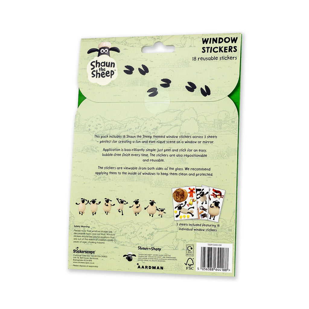 Shaun the Sheep Window Sticker Pack – Gromit Unleashed Shop