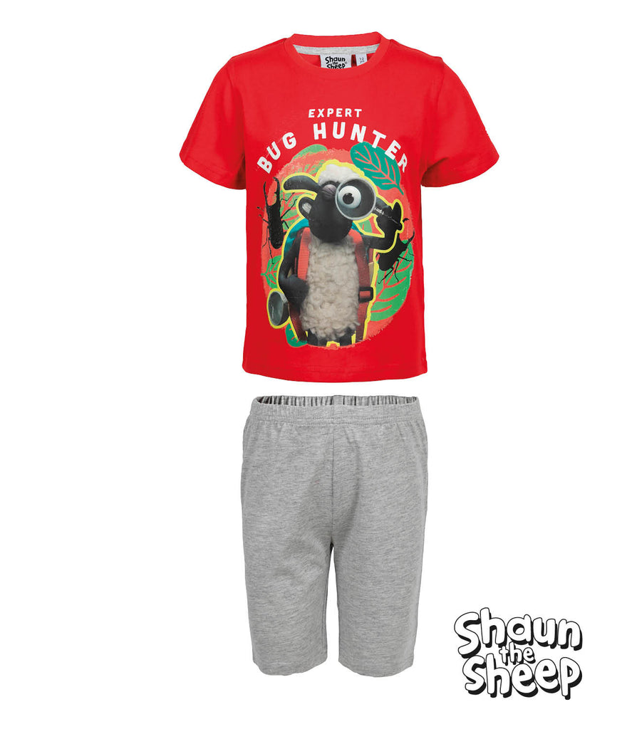 Shaun the Sheep Children's Pyjama T-Shirt & Long Shorts Set