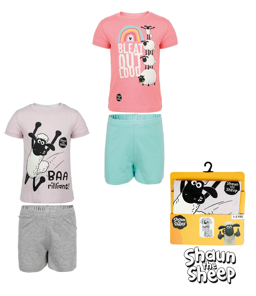 Shaun the Sheep Children's Pyjama T-Shirt & Shorts Set