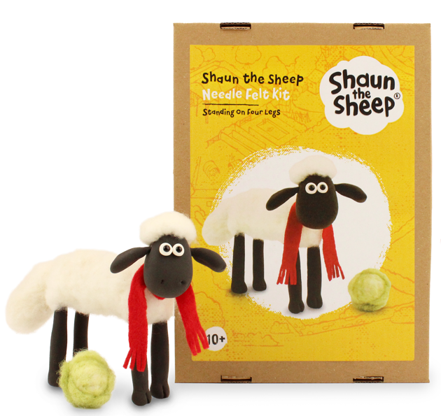 Shaun the Sheep Scarf Needle Felt Kit