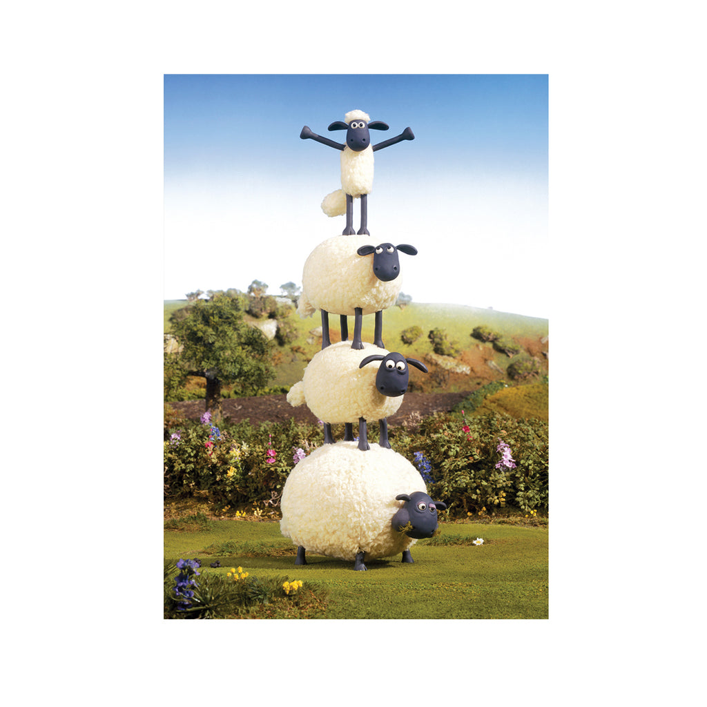 Shaun The Sheep Greetings Cards Sheep stack